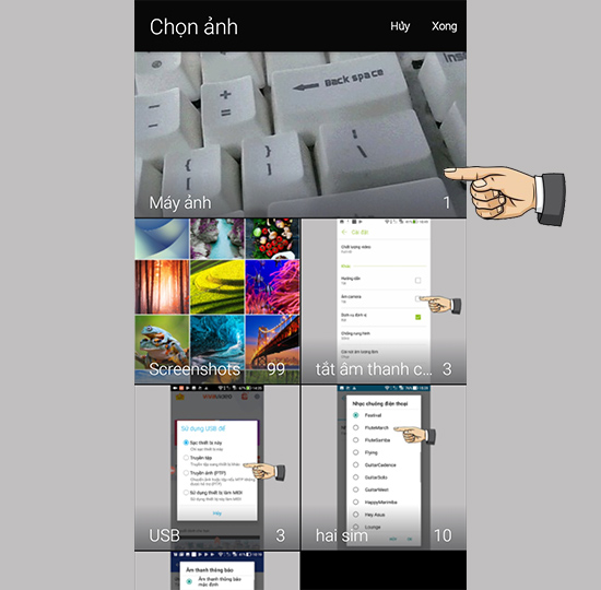 Chọn hình nền